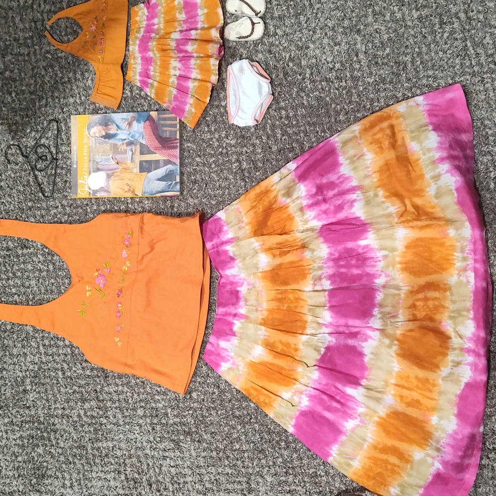 American girl outfit n doll outfit n book n shoes